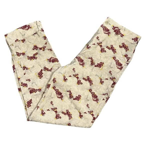Zara Printed Cuffed Hem Mid-Rise Dress Pants(Size Small) - Picture 1 of 12